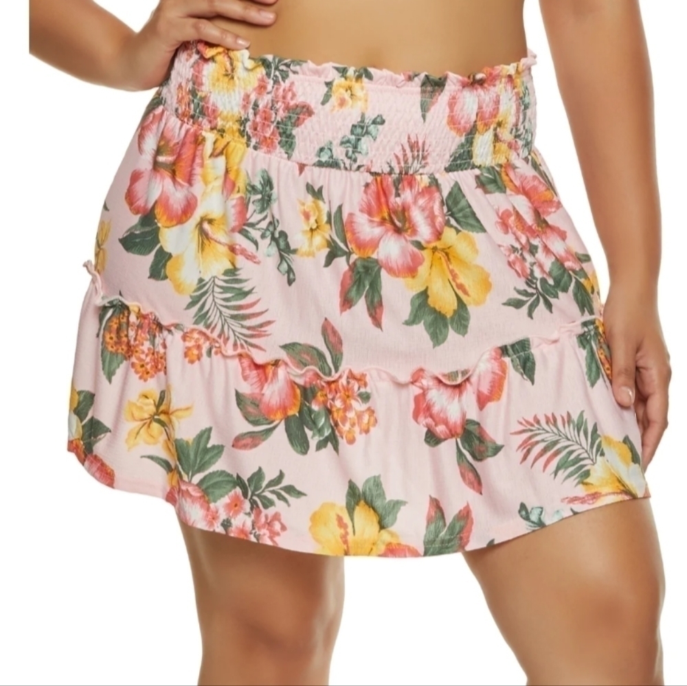 JOLIE & Joy Mini Floral Skirt New Sz XL